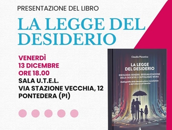 Presentazione del libro: "La legge del desiderio" 1